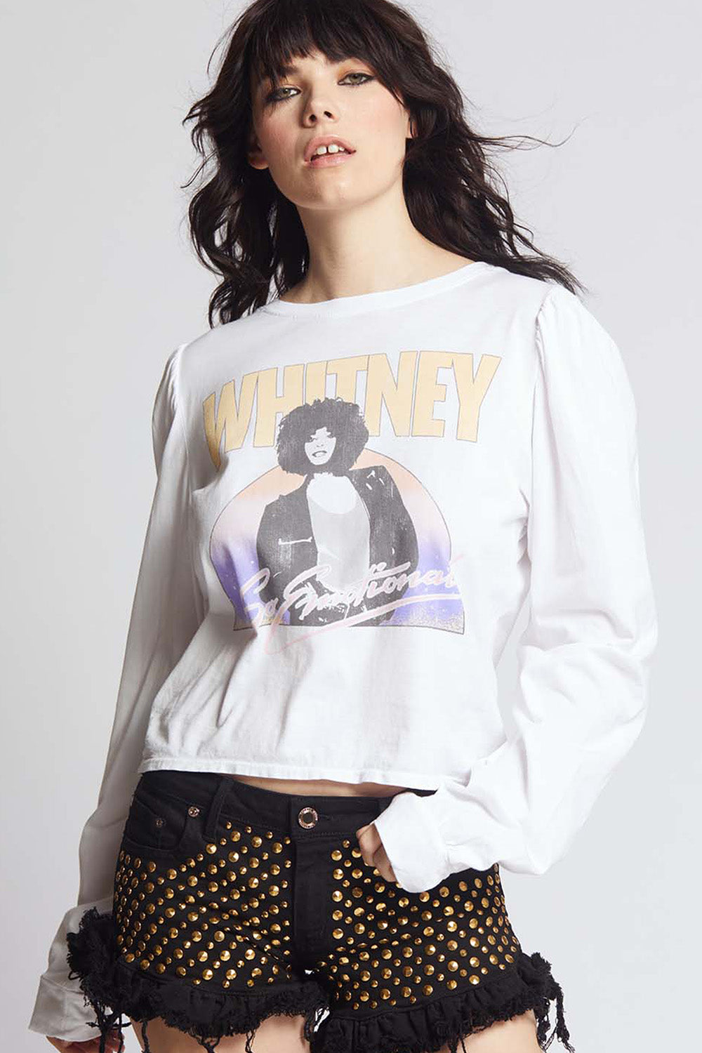 Whitney Houston Puff Sleeve