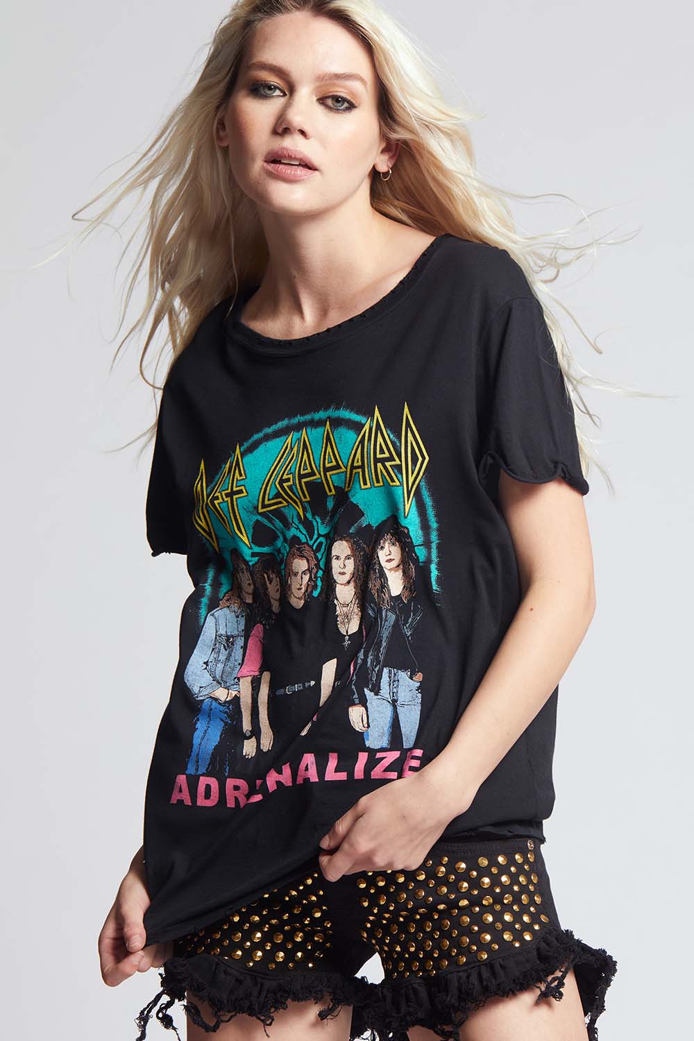 Def Leppard Band Members Adrenalize Vintage Band Tee