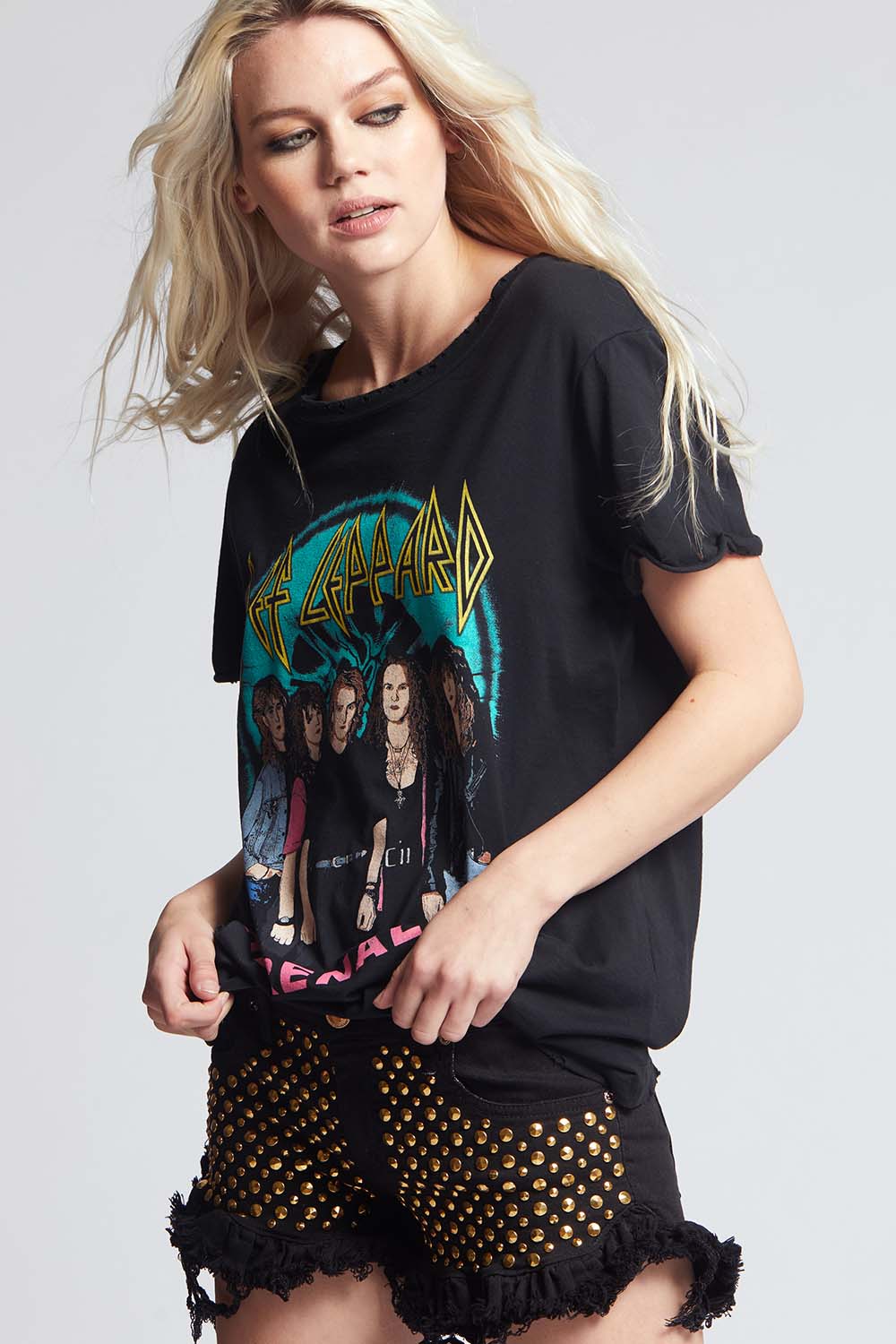 Def Leppard Band Members Adrenalize Vintage Band Tee