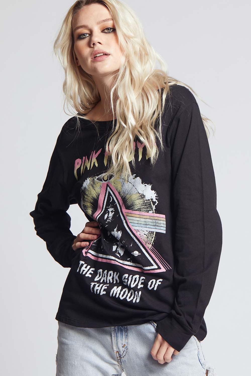 Pink Floyd The Dark Side Of The Moon Long Sleeve Graphic Tee