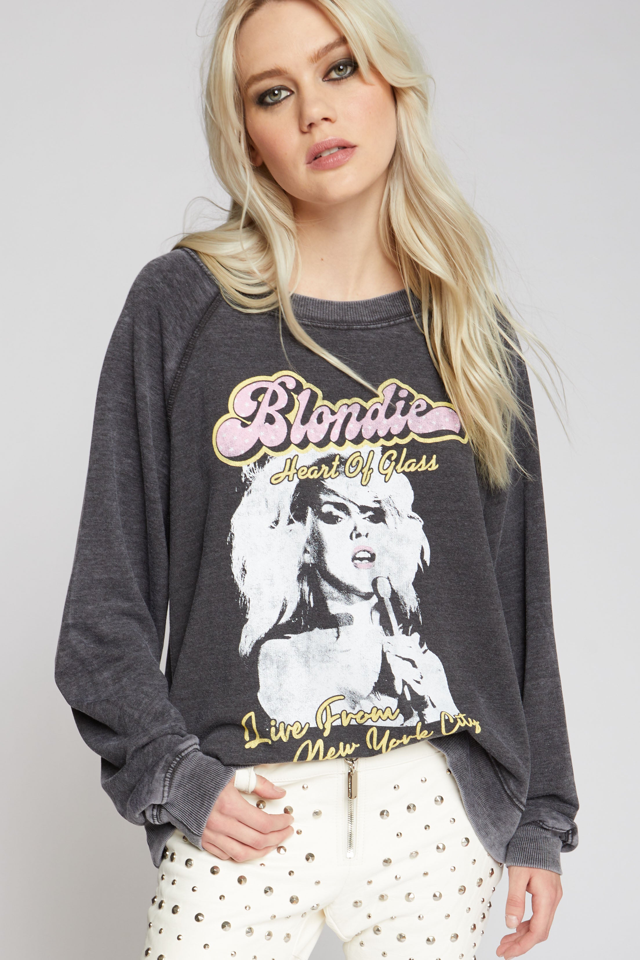 Blondie Heart Of Glass Oversized Graphic Sweatshirt