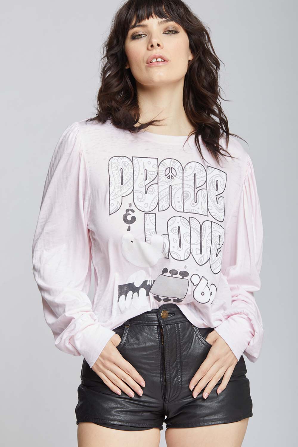 Woodstock Peace & Love Puff Sleeve