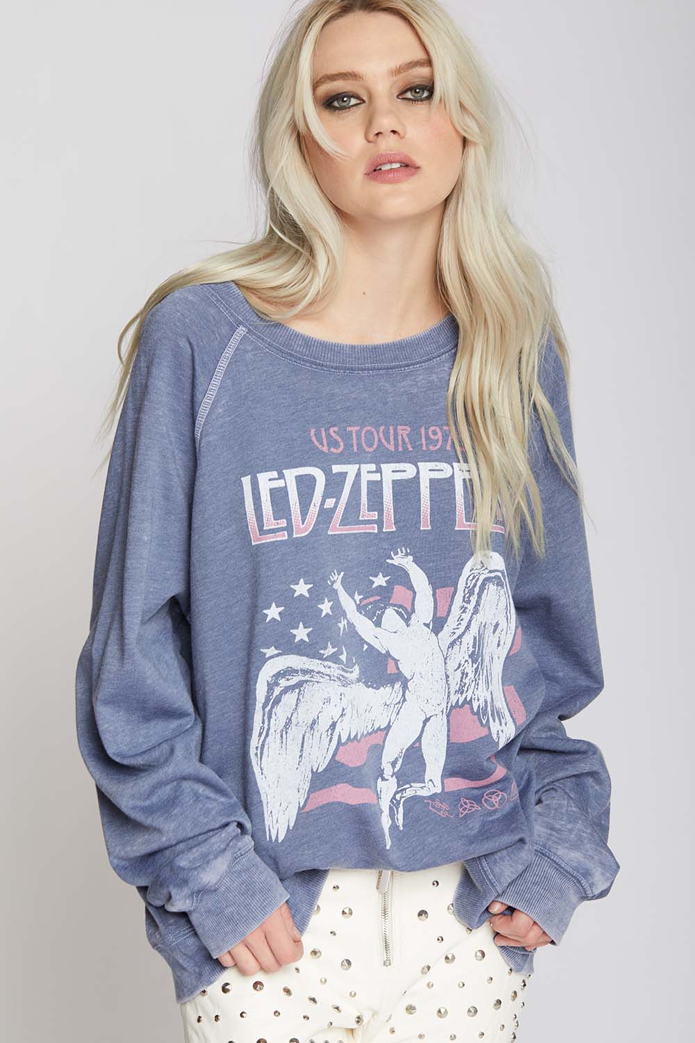 Led Zeppelin U.S. Tour 1975 Oversized Band Sweatshirt