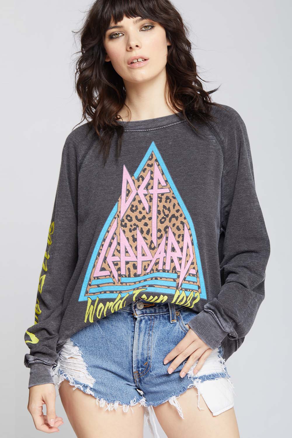 Def Leppard World Tour 1987 Oversized Band Sweatshirt