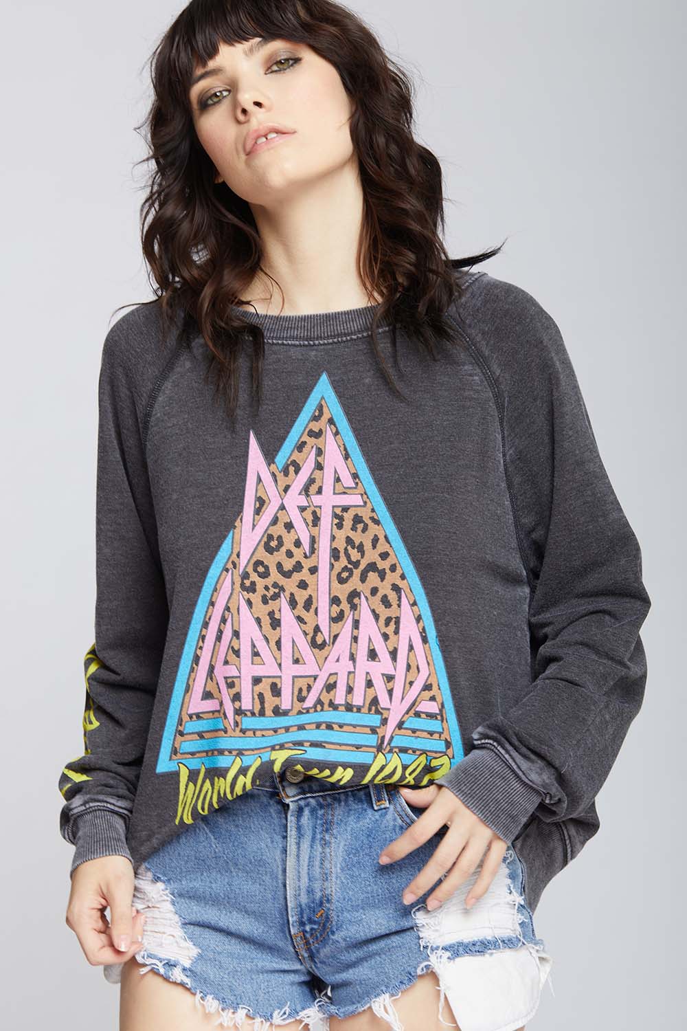 Def Leppard World Tour 1987 Oversized Band Sweatshirt