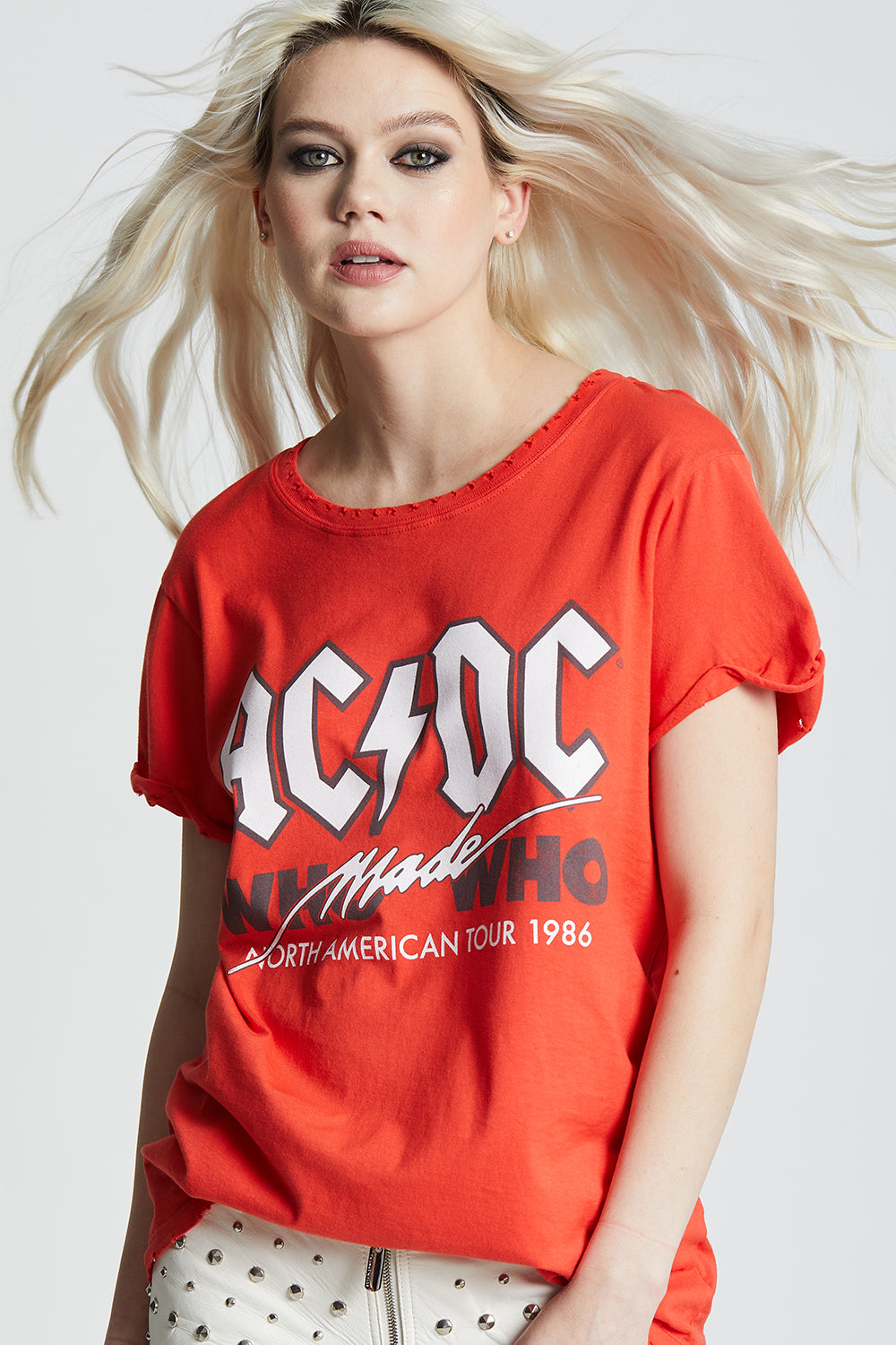 AC/DC Who Made Who 1986 Concert Graphic Tee