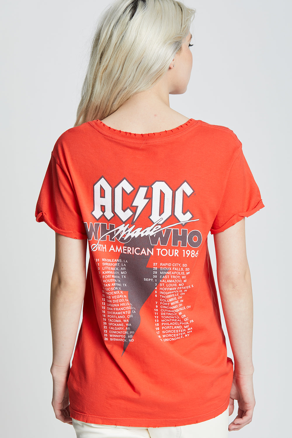 AC/DC Who Made Who 1986 Concert Graphic Tee