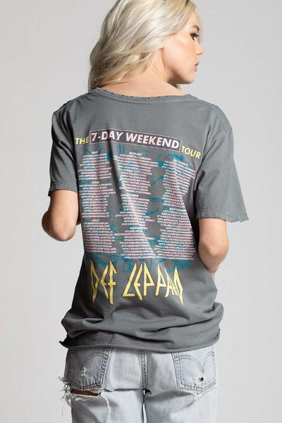 Def Leppard The 7-Day Weekend Tour Tee – Recycled Karma Brands