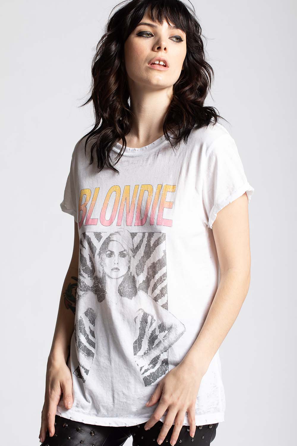 Blondie Animal Print Vintage Tee