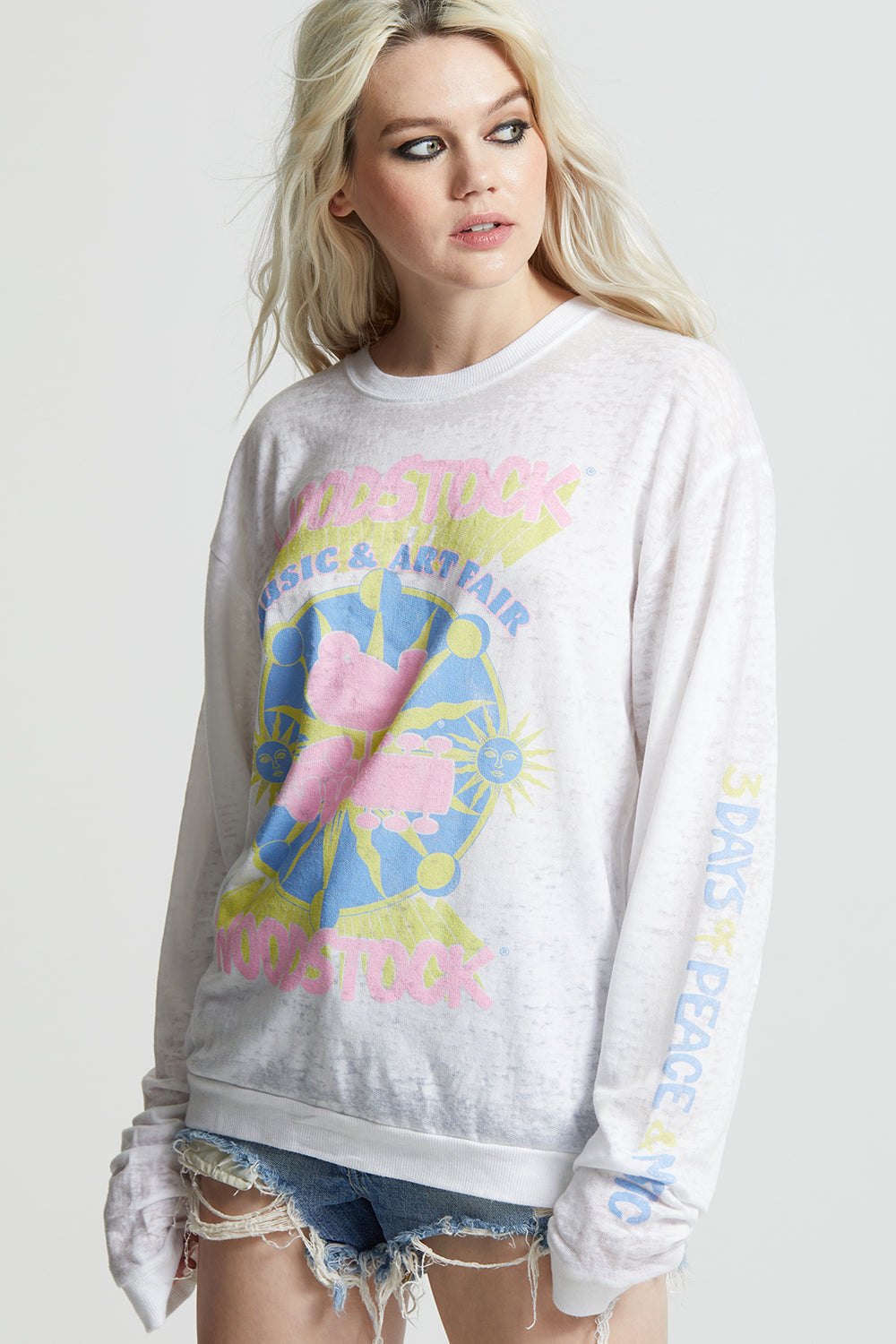 Woodstock Music & Art Fair Fitted Sweatshirt