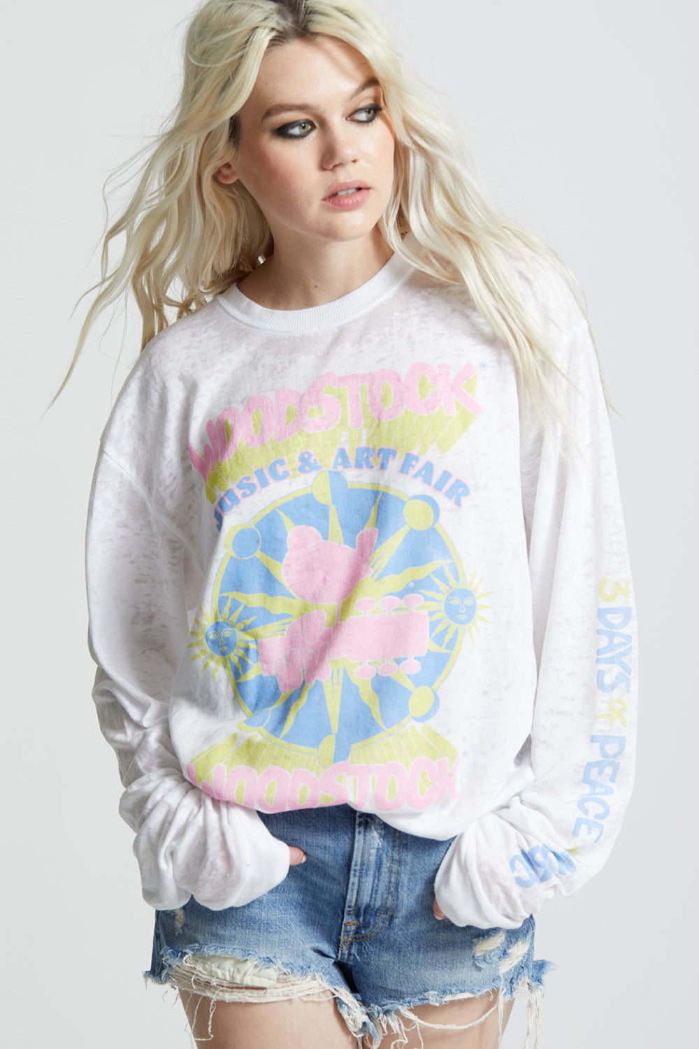 Woodstock Music & Art Fair Fitted Sweatshirt
