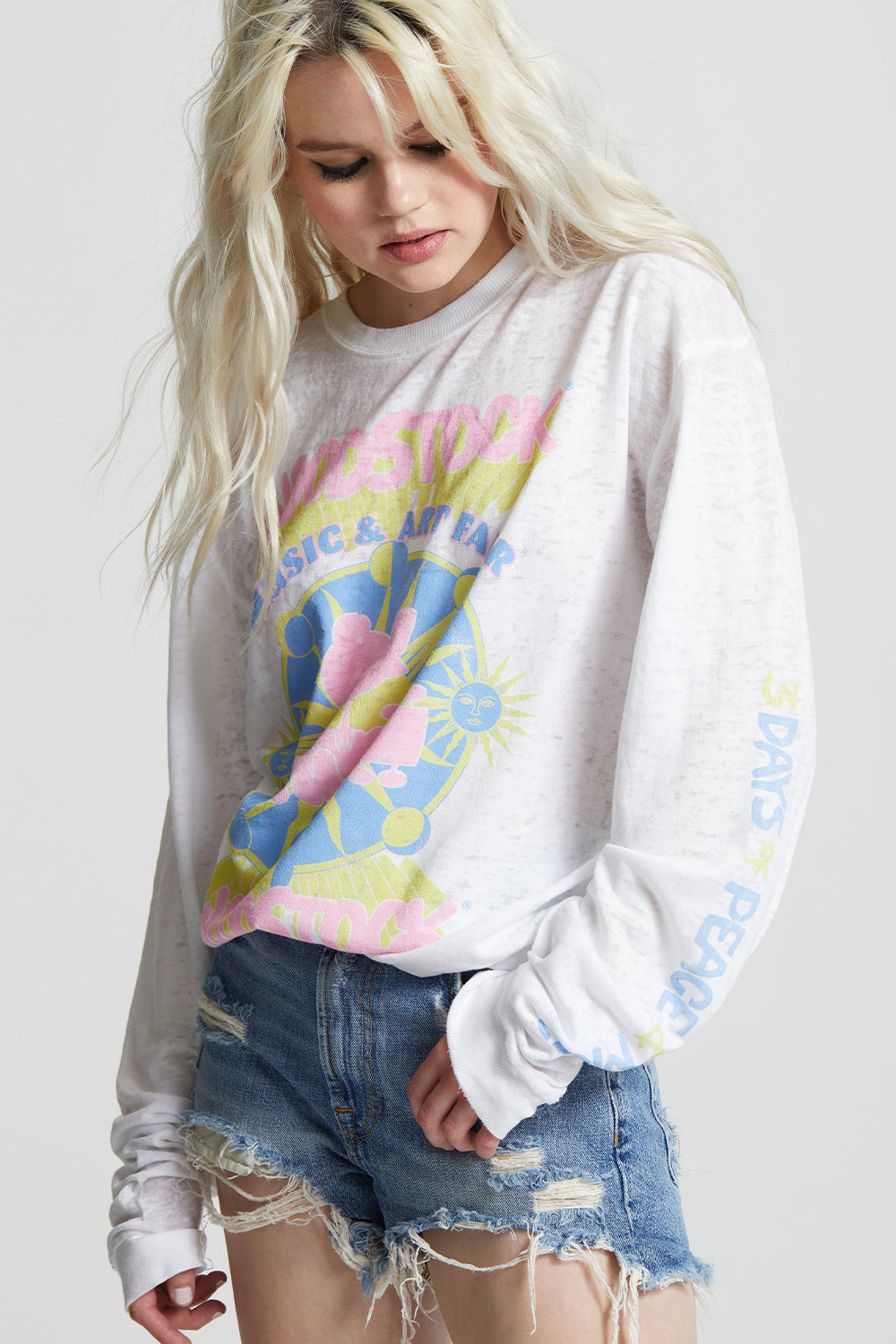 Woodstock Music & Art Fair Fitted Sweatshirt