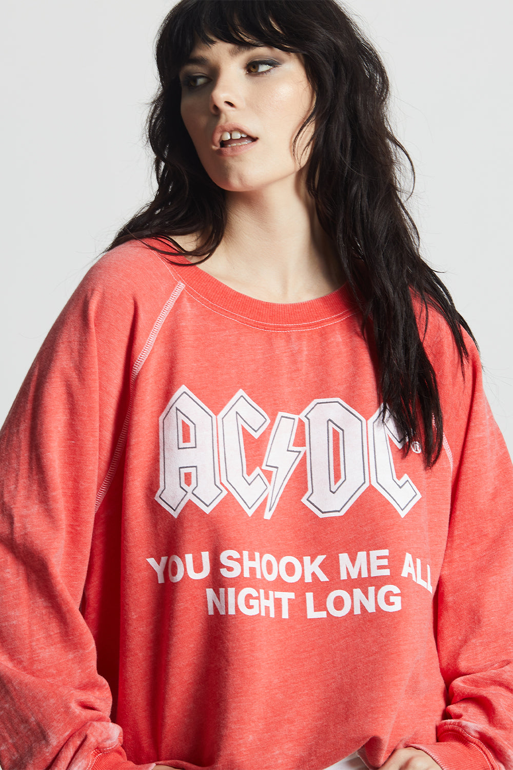 AC/DC Have A Drink Oversized Sweatshirt