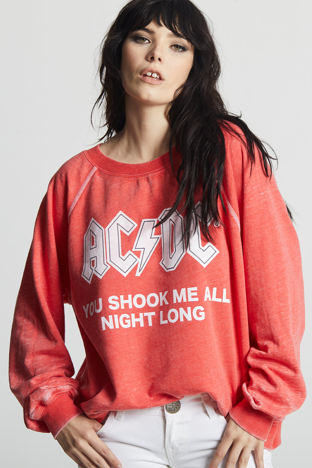 AC/DC Have A Drink Oversized Sweatshirt