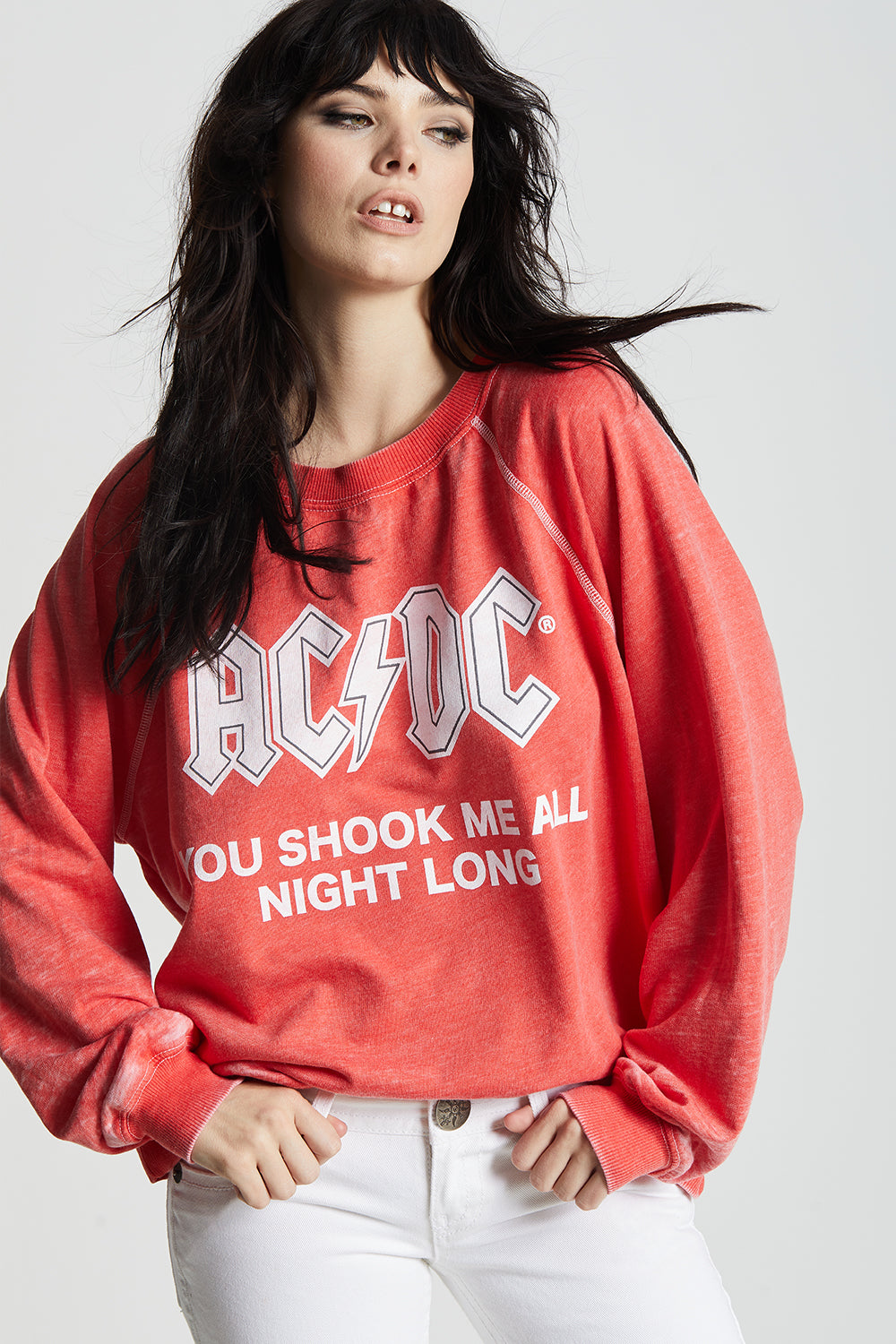 AC/DC Have A Drink Oversized Sweatshirt