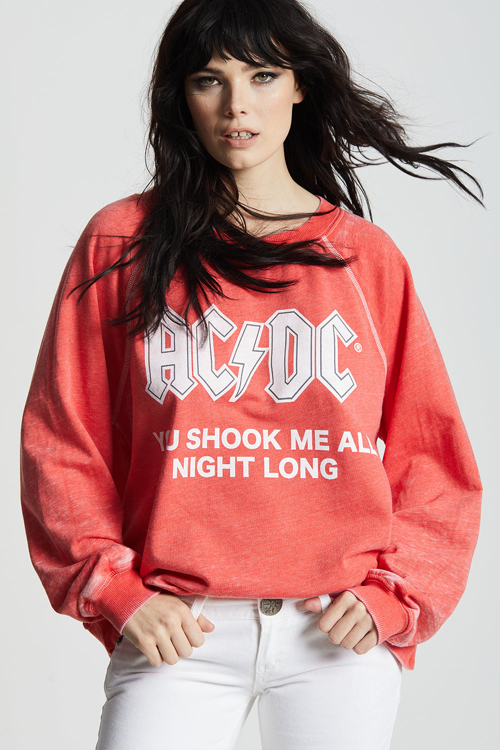 AC/DC Have A Drink Oversized Sweatshirt