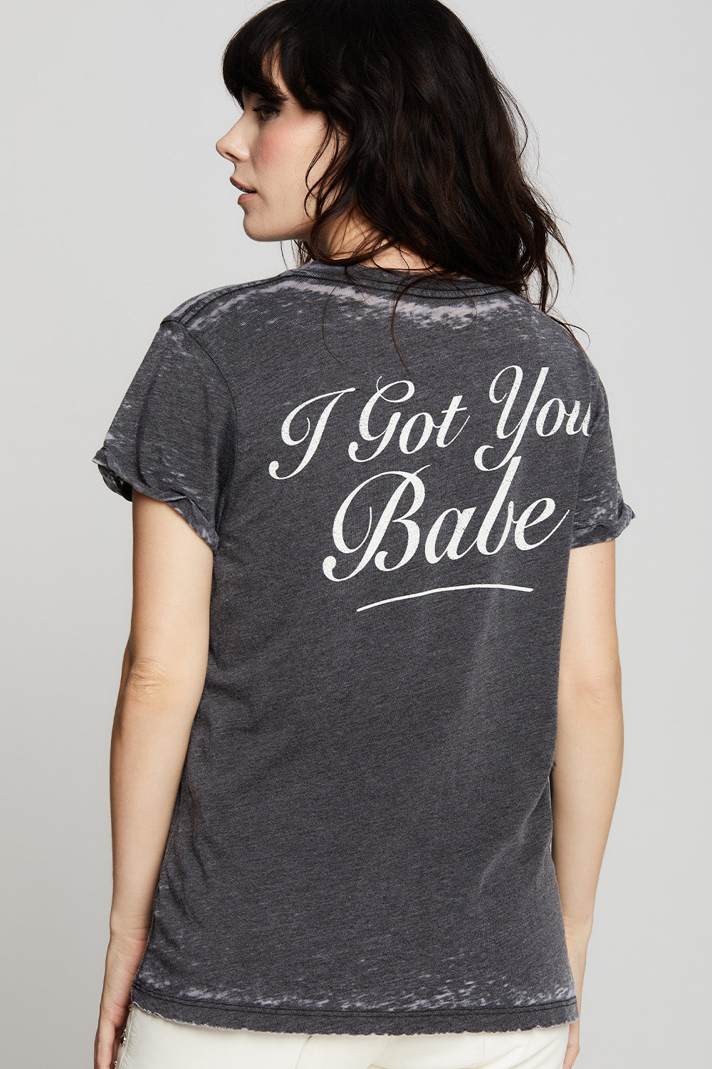 Black Sonny & Cher I Got You Babe Fitted T-Shirt