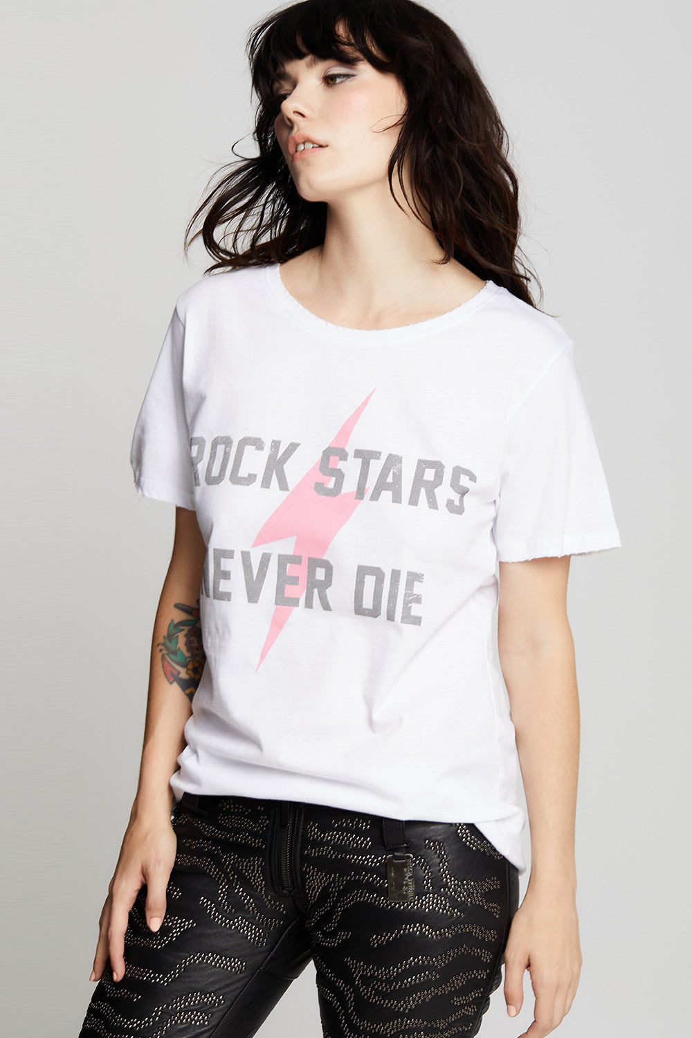 Rock Stars Never Die Boyfriend Tee