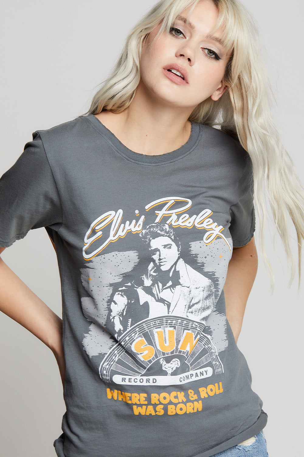 Sun Records X Elvis Presley Boyfriend Tee