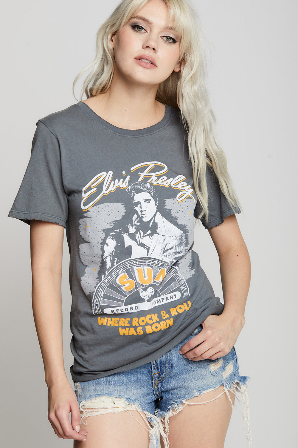 Sun Records X Elvis Presley Boyfriend Tee