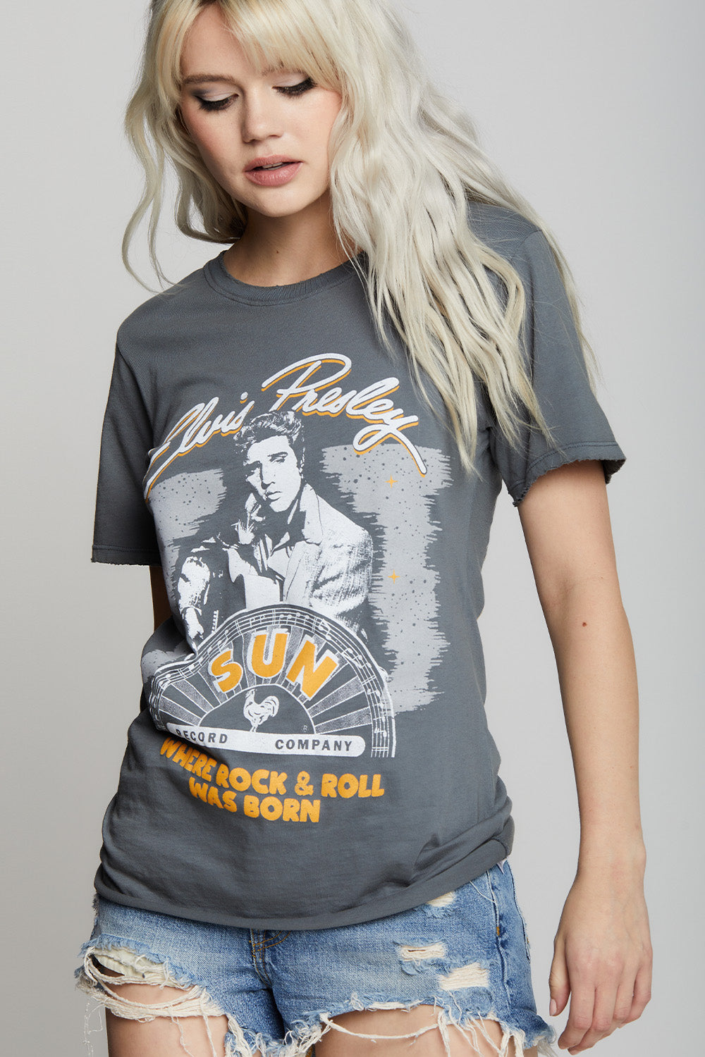 Sun Records X Elvis Presley Boyfriend Tee