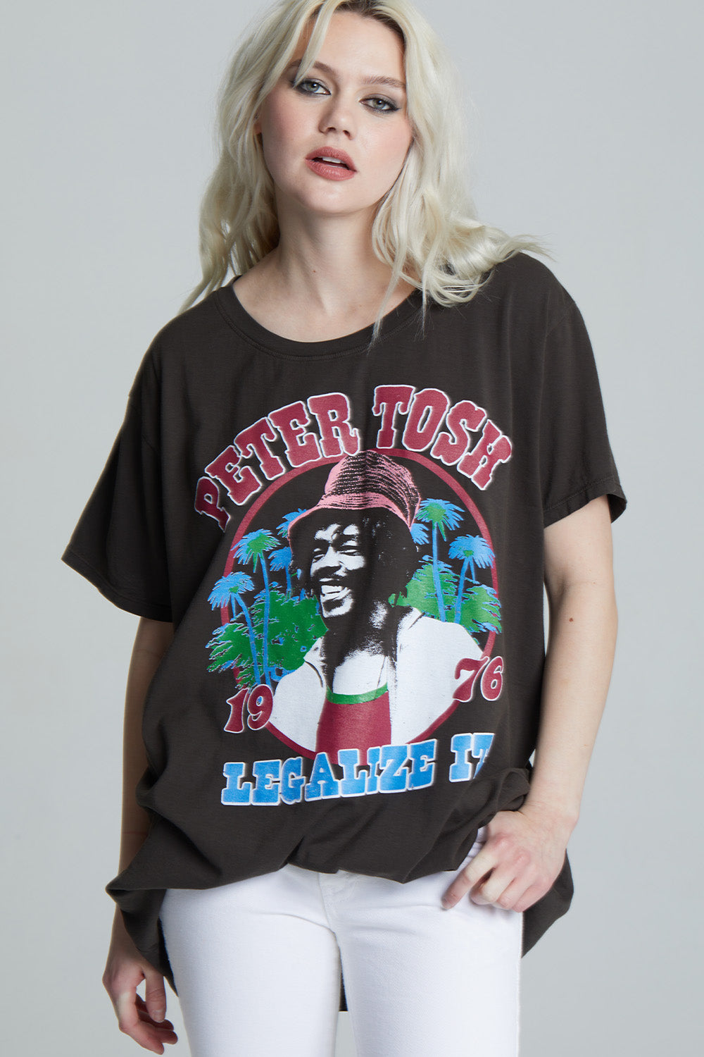 Peter Tosh Vintage-Style One Size Reggae Graphic Tee