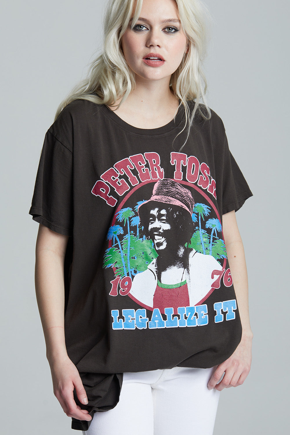 Peter Tosh Vintage-Style One Size Reggae Graphic Tee