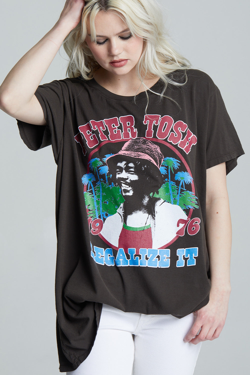 Peter Tosh Vintage-Style One Size Reggae Graphic Tee