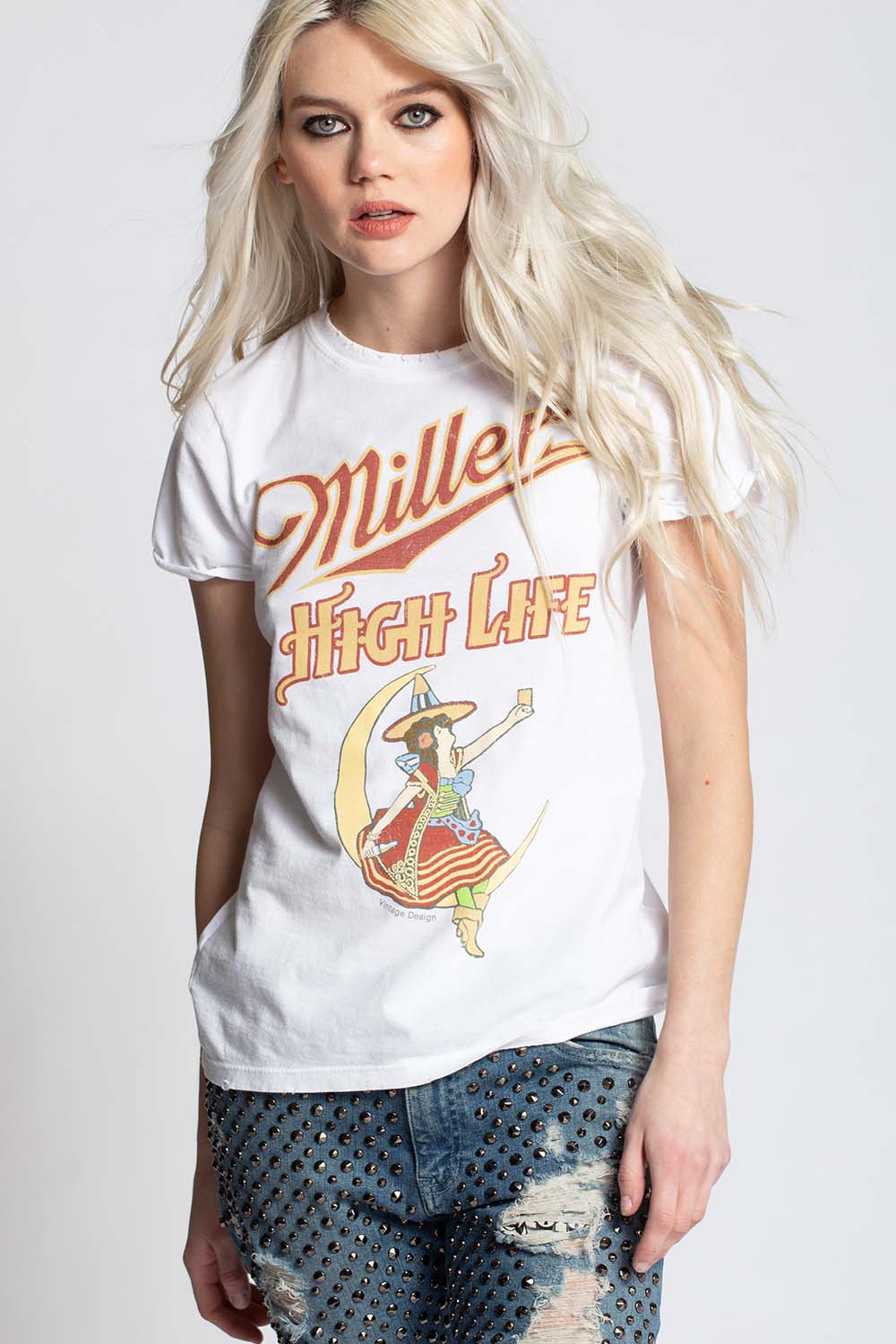 Miller High Life Girl In The Moon Tee