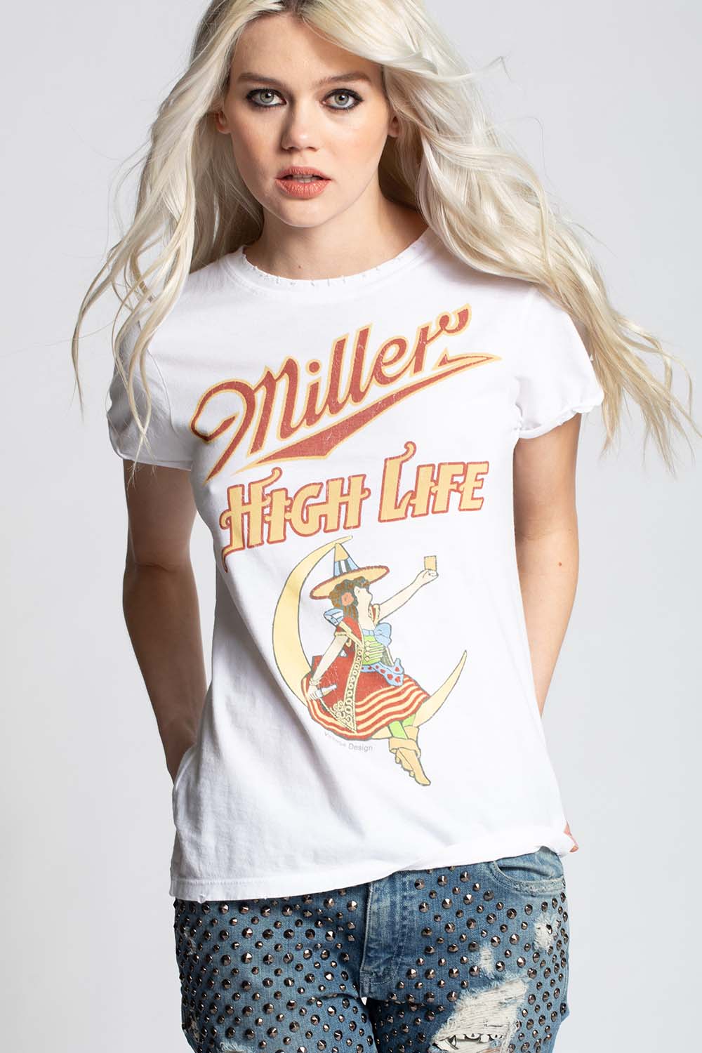 Miller High Life Girl In The Moon Tee
