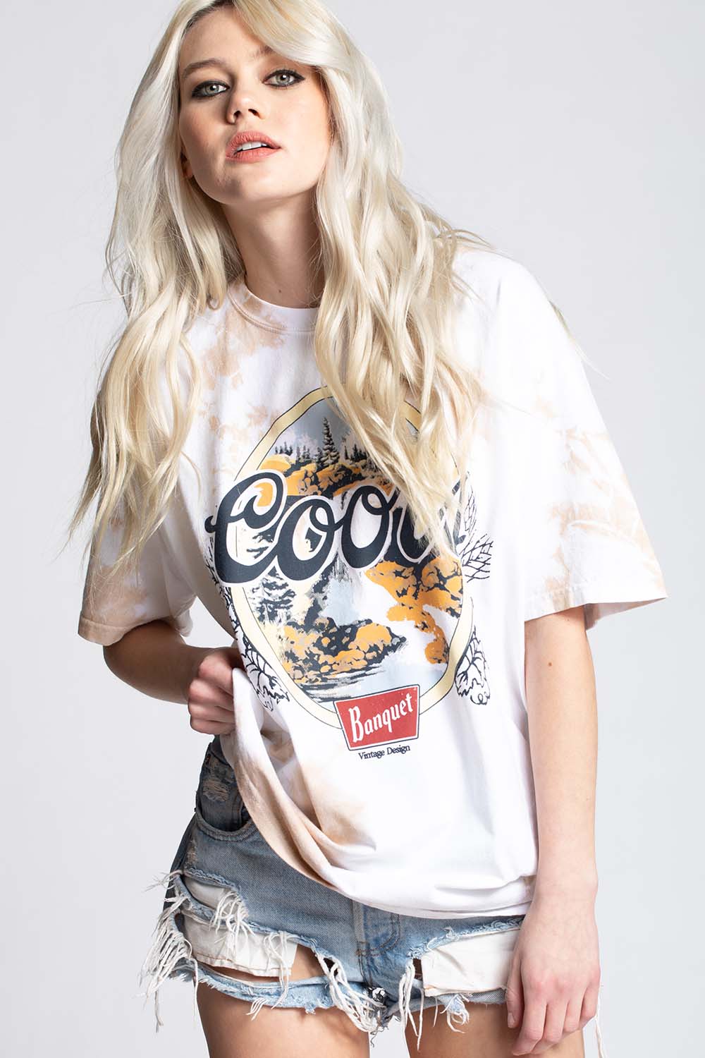 Coors Banquet Unisex Tie Dye Vintage Graphic Tee