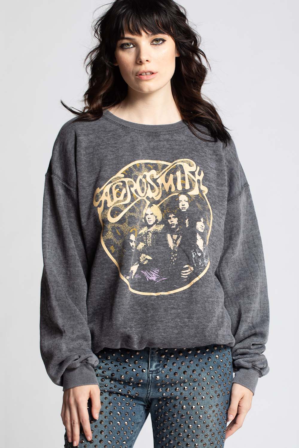 Aerosmith Back In The Saddle Slim Fit Graphic Sweatshirt