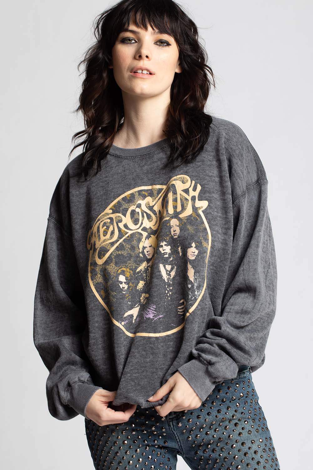 Aerosmith Back In The Saddle Slim Fit Graphic Sweatshirt