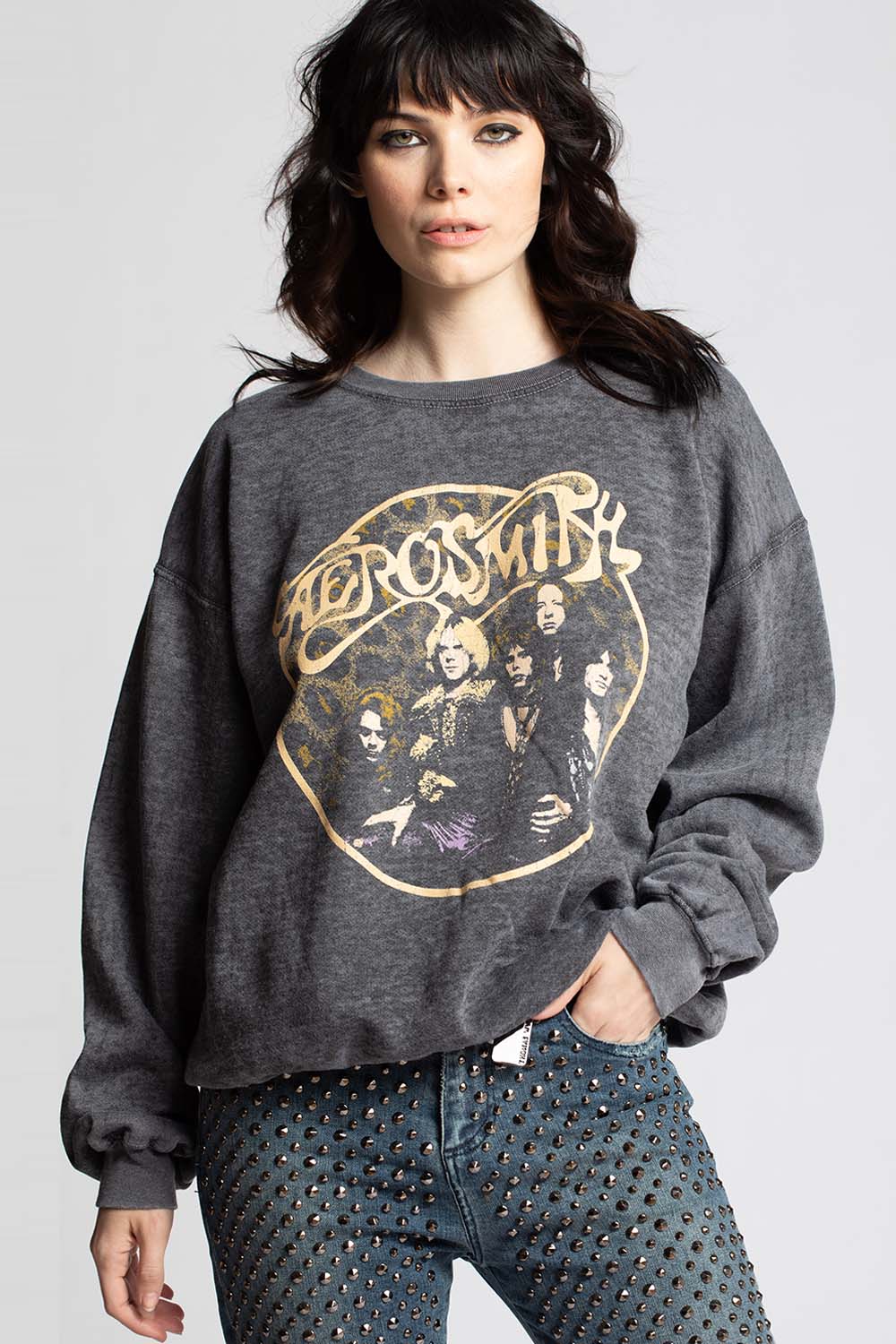 Aerosmith Back In The Saddle Slim Fit Graphic Sweatshirt