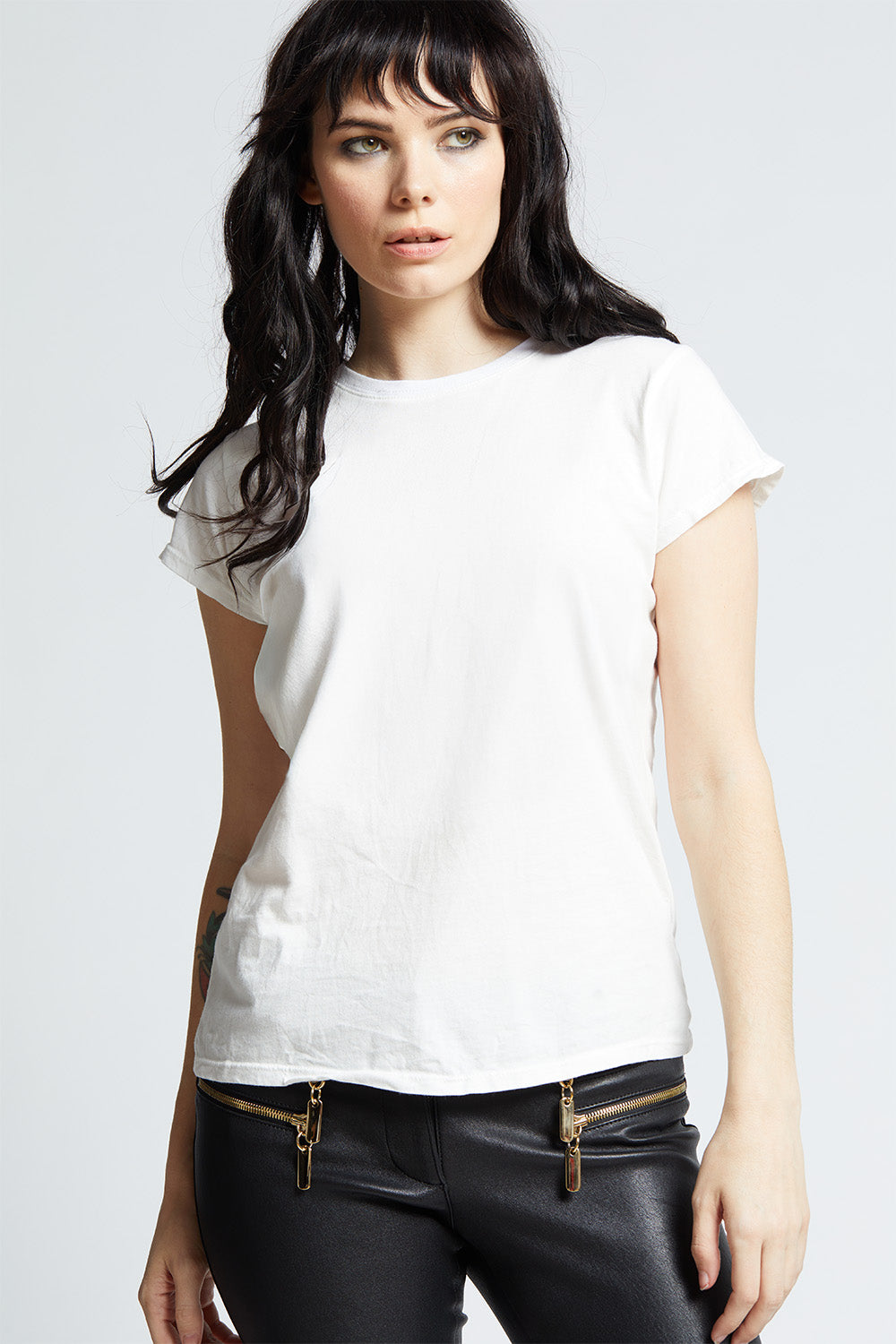 White Baby Tee