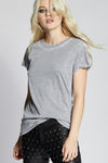 Steel Gray Distressed Tee