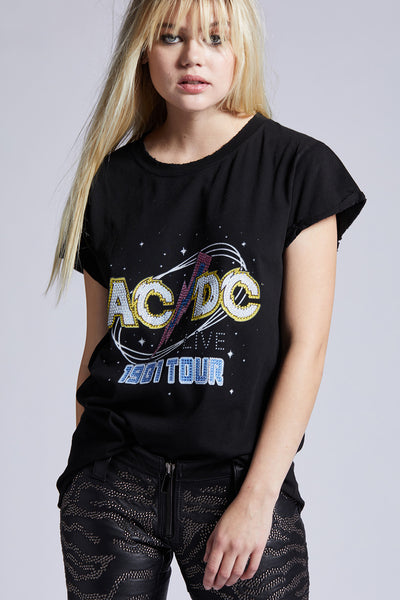 AC/DC 1981 Crystal Embellished Tour Tee