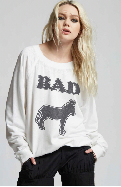 Bad A** White Sweatshirt