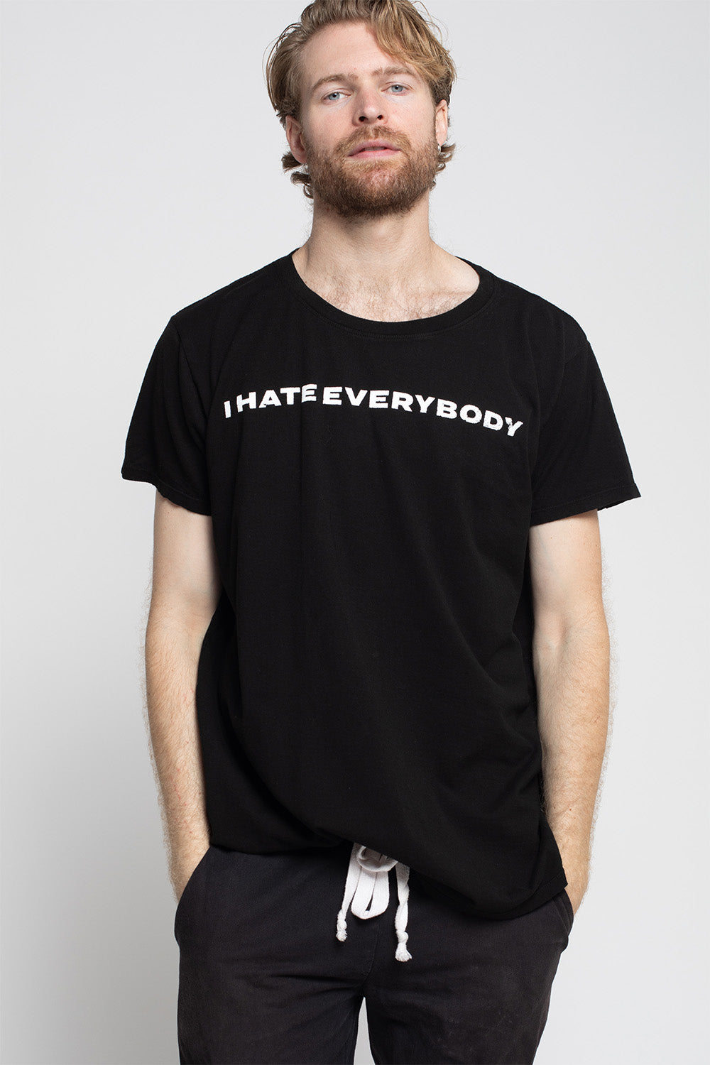I Hate Everybody Unisex Black Statement Tee