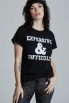 Expensive & Difficult Black Tee