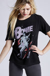 Bowie Lightning Bolt Oversized Tee