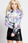 Pink Floyd Tie Dye Cropped Hoodie