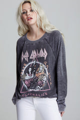 Def Leppard '93 Adrenalize World Tour Oversized Graphic Sweatshirt