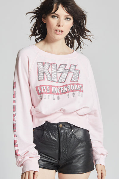 KISS Animalize Crop Sweatshirt