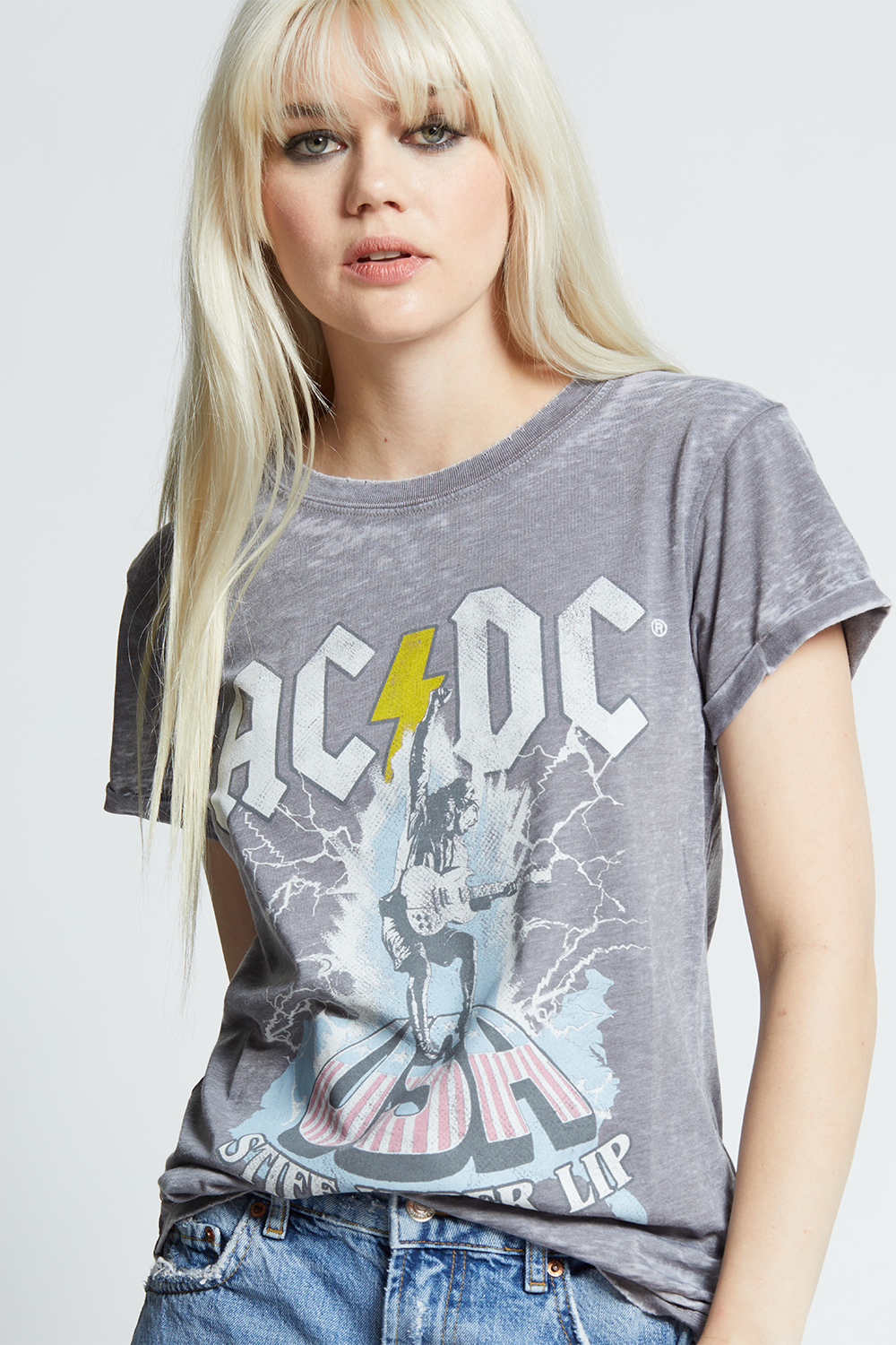 AC/DC Stiff Upper Lip USA Tour Vintage Graphic Tee