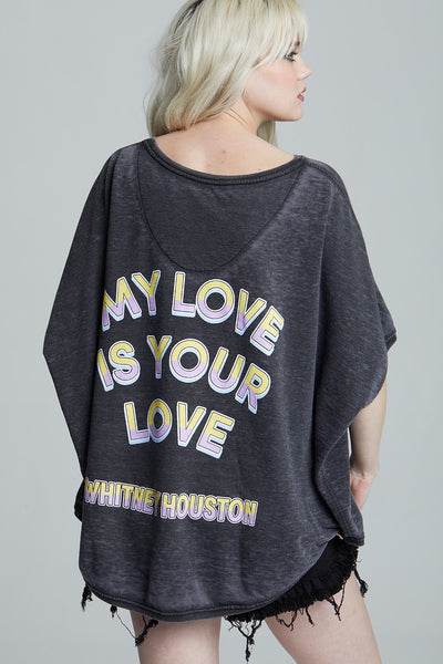 Whitney Houston My Love One Size Sweatshirt