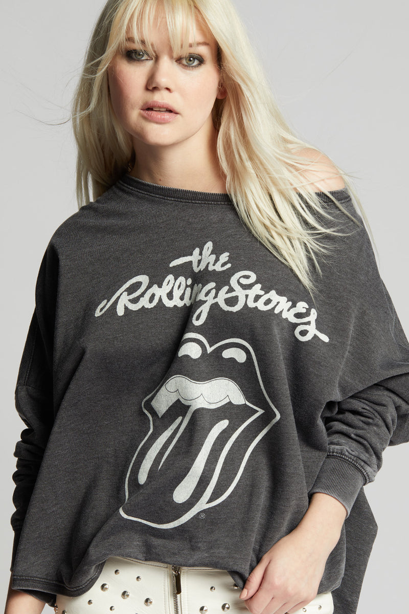 The Rolling Stones Classic Logo One Size Sweatshirt