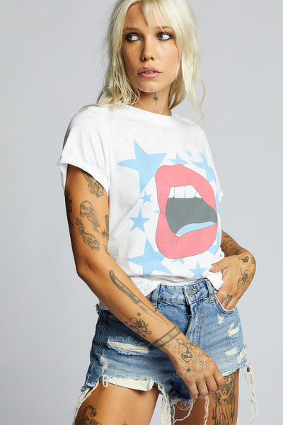 Rock Stars Never Die Lips Tee