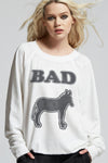 Bad A** White Sweatshirt