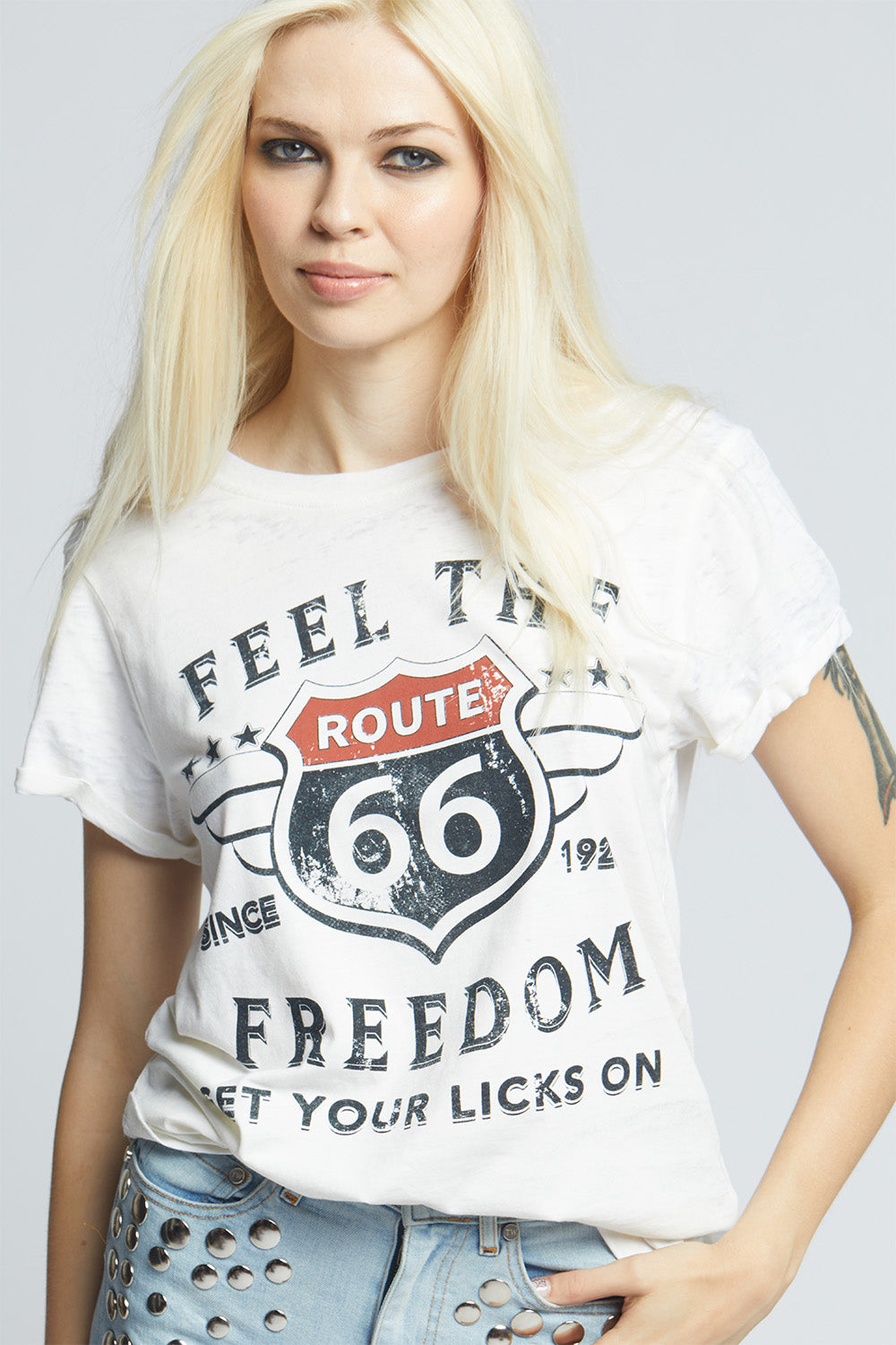 Feel The Freedom Route 66 Vintage Inspired Tee